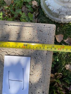 3 PIECE CONCRETE BENCH AND CONCRETE BASE