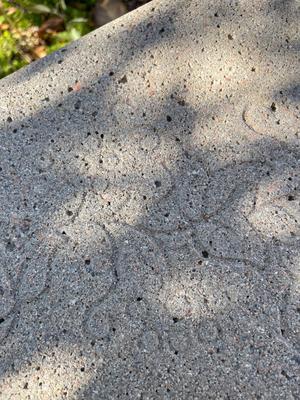 3 PIECE CONCRETE BENCH AND CONCRETE BASE