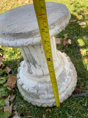 3 PIECE CONCRETE BENCH AND CONCRETE BASE