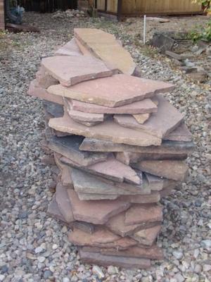 PILE of flagstone