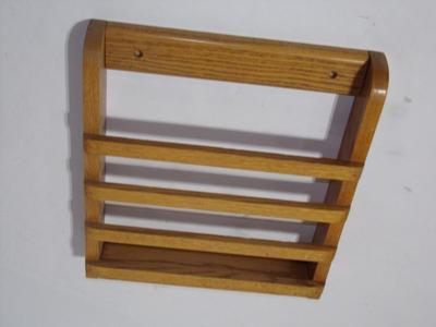 Magazine rack, solid oak