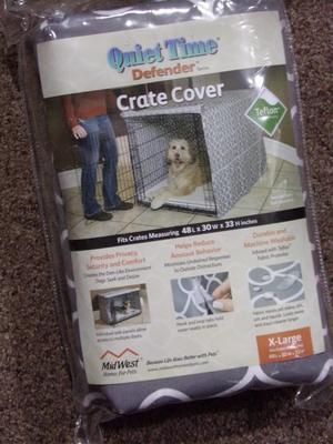 Pet crate cover