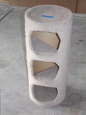 Cat house, carpeted