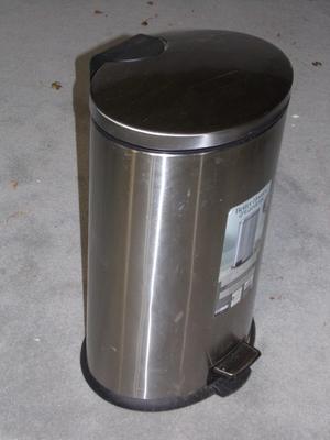 Stainless trash can,