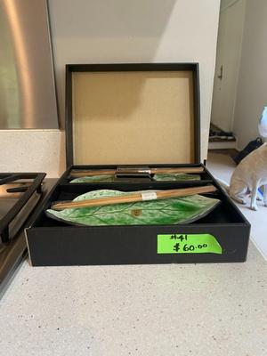 New - Kafuh Japan Sushi Dish Set