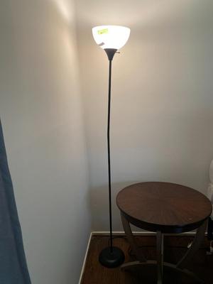 Round Zebra Wood Side Table