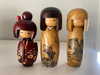 Rare Gumma Kokeshi Dolls