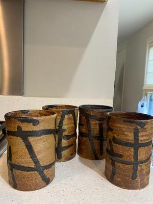 Vintage Japanese Pottery Cups