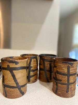 Vintage Japanese Pottery Cups