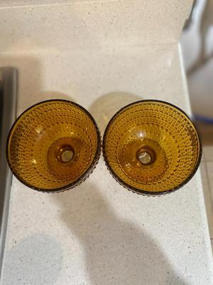Set of Amber Dessert Bowls
