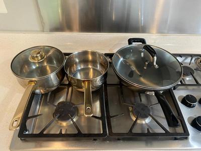 Lot of Pots and Wok with Lids
