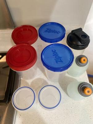 Lot of Plastic Food Containers