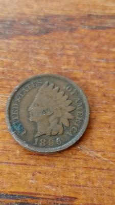 LOT 67 1896 INDIAN HEAD PENNY