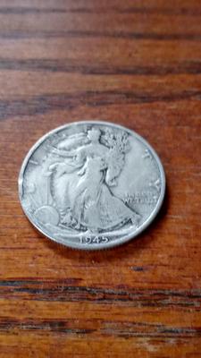 LOT 68 1945-D WALKING LIBERTY HALF DOLLAR