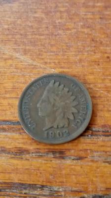 LOT 75 1902 INDIAN HEAD PENNY