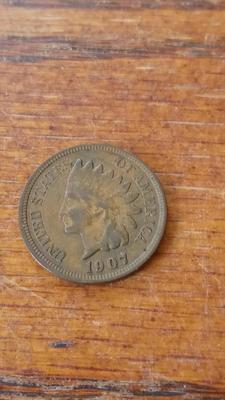 LOT 79 1907 INDIAN HEAD PENNY