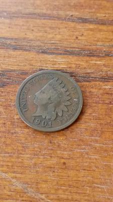 LOT 80 1901 INDIAN HEAD PENNY