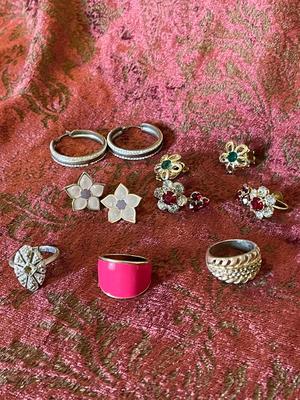 RINGS AND EARRINGS