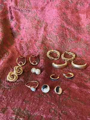 EARRINGS AND A RING