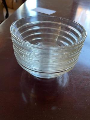 VARIETY OF GLASS BOWLS