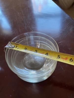 VARIETY OF GLASS BOWLS