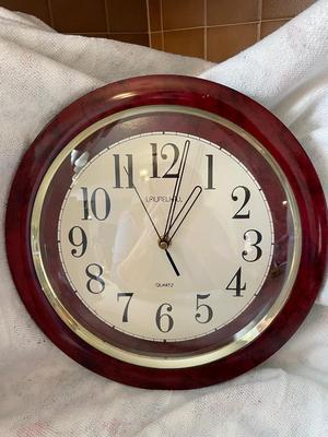 FLOWER SHADOW BOX AND WALL CLOCK