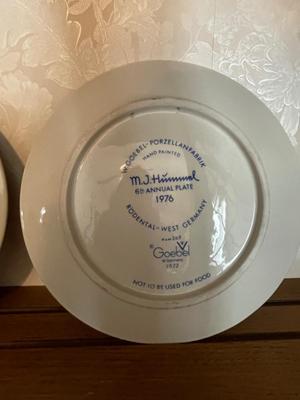 M.J. HUMMEL ANNUAL PLATES RODENTAL WEST GERMANY