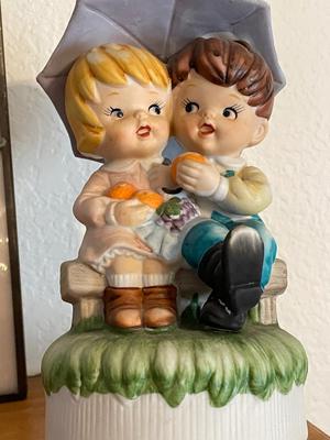 HUMMEL GOOSE GIRL, MUSIC BOX, HOBO CLOWN AND STAINED GLASS