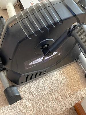 MAGNA TRAINER MINI EXERCISE BIKE, HAND WEIGHTS & RESISTANCE BAND