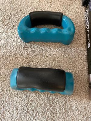 MAGNA TRAINER MINI EXERCISE BIKE, HAND WEIGHTS & RESISTANCE BAND