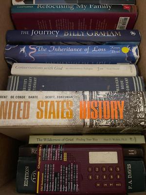 TWO BOXES OF BOOKS