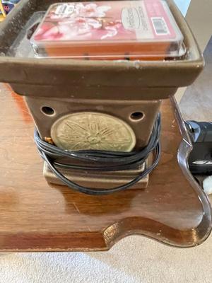 MARBLE-LIKE WAX BURNER, SQUARE WAX BURNER