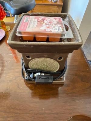 MARBLE-LIKE WAX BURNER, SQUARE WAX BURNER