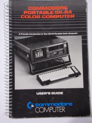 Vintage collectible Commodore SX-64 computer users guide