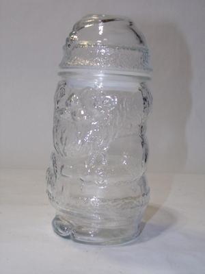 Christmas 9" candy dish, 8" Santa candy jar w/lid