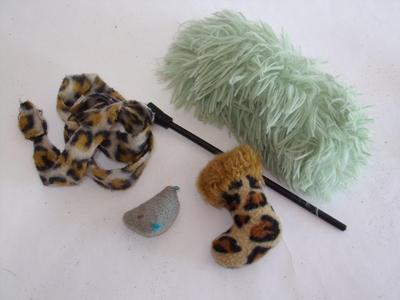 Group of cat toys