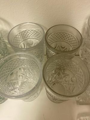 LARGE LOT OF IMPERIAL GLASS, CAPE COD PATTERN
