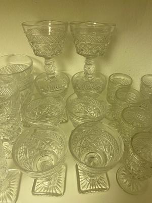 LARGE LOT OF IMPERIAL GLASS, CAPE COD PATTERN
