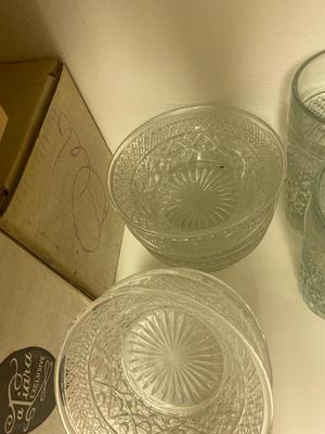 LARGE LOT OF IMPERIAL GLASS, CAPE COD PATTERN