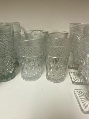 LARGE LOT OF IMPERIAL GLASS, CAPE COD PATTERN