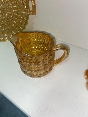 AMBER TIARA & CARNIVAL GLASS