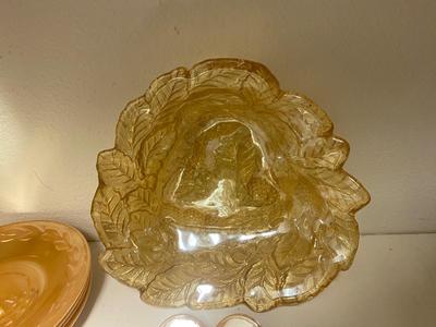 AMBER TIARA & CARNIVAL GLASS