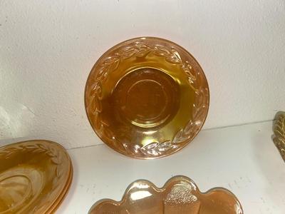 AMBER TIARA & CARNIVAL GLASS