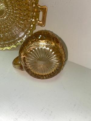 AMBER TIARA & CARNIVAL GLASS