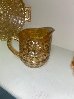 AMBER TIARA & CARNIVAL GLASS