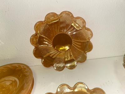 AMBER TIARA & CARNIVAL GLASS
