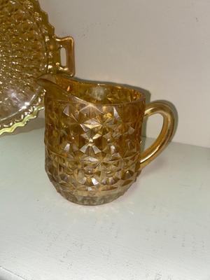 AMBER TIARA & CARNIVAL GLASS