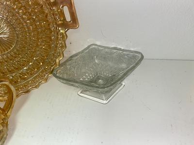 AMBER TIARA & CARNIVAL GLASS