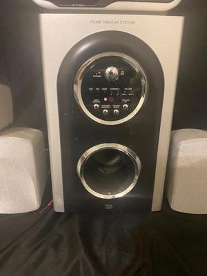 DURABRAND HOME THEATER SYSTEM AND ALARM CLOCK