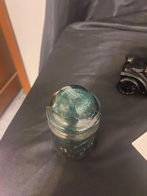 VINTAGE BICENTENNIAL COLLECTIBLE PLATE, CANDY JAR, INSULATOR THAT LOOKS TO HAVE BEEN STRUCK BY LIGHTING WATER PITCHER AND MORE!
